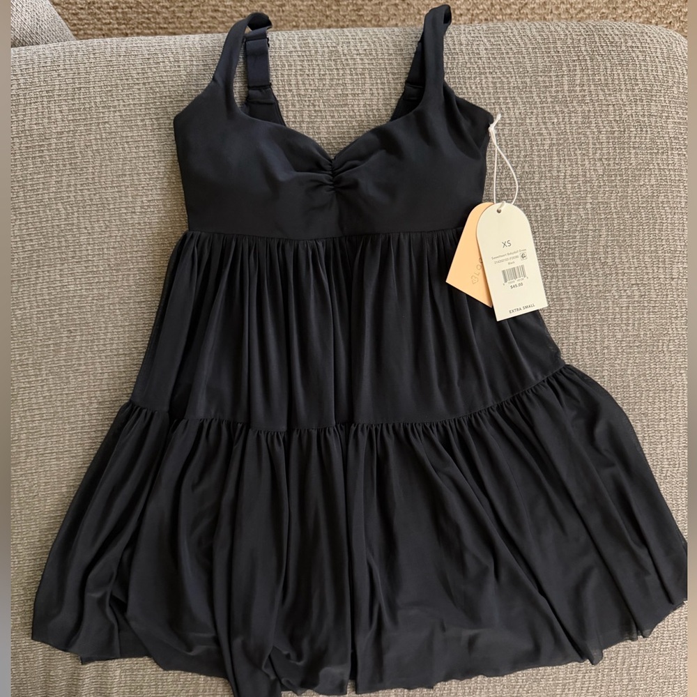 Blogilates Black Tiered Sport Dress/Romper